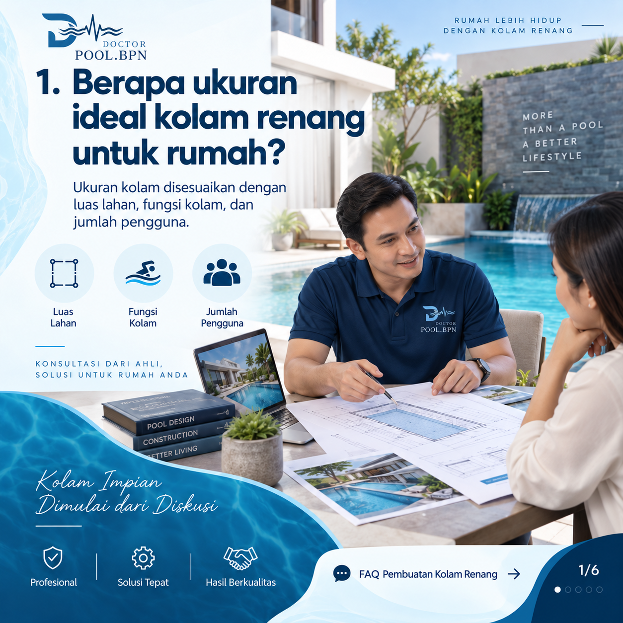 Pembuatan kolam renang