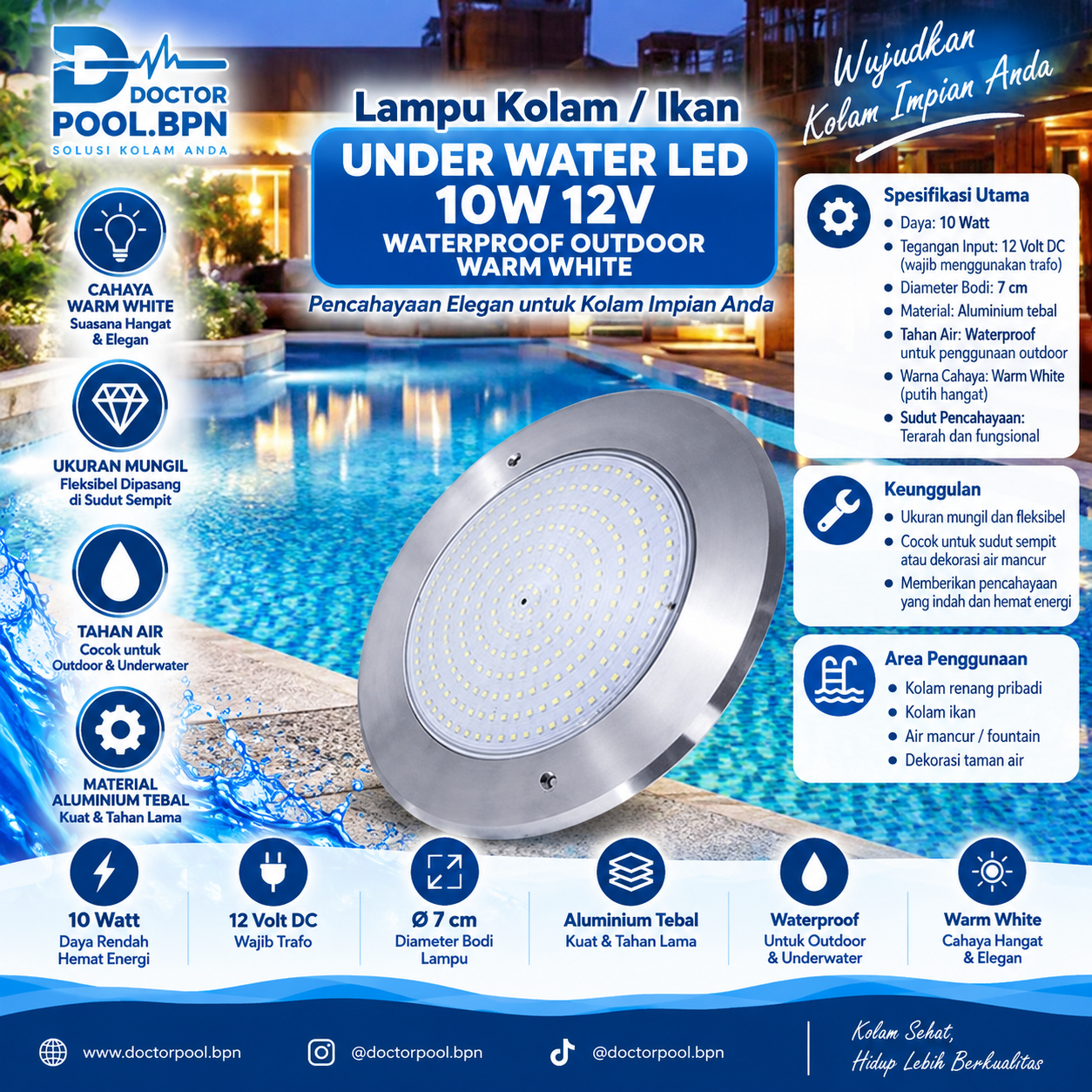 Lampu underwater
